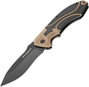 Boker Magnum Advance Pro 42 Linerlock Tan Folding 440C Pocket Knife 01RY308