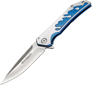 Boker Magnum Blue Grotto Framelock Folding Pocket Knife m01ry315