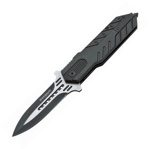 Boker Magnum Rocket Double Edge Black/Stainless Folding Pocket Knife - M01RY596