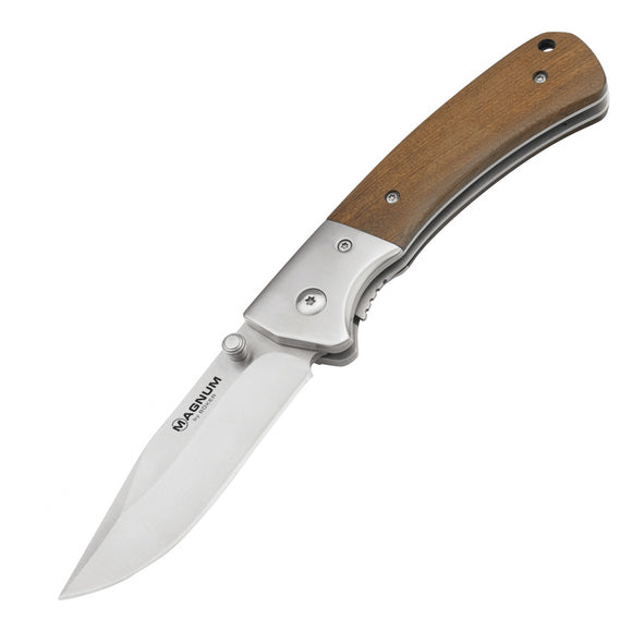 Boker Magnum Tsar Linerlock Rosewood Handle 440A Stainless Steel Knife 01SC077