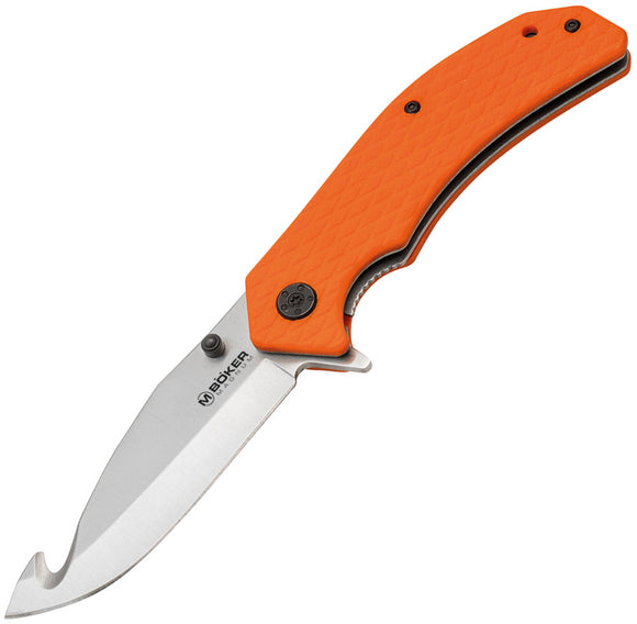 Boker Magnum Sar Tec Linerlock Orange G10 Handle 7Cr17MoV Steel Knife 01SC087