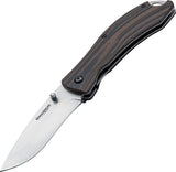 Boker Magnum Dark Earth Linerlock Drop Pt Brown G10 Folding Knife - M01SC656