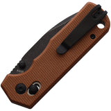 Boker Magnum Rockstub Axis Lock Brown Micarta Folding 440 Pocket Knife M01SC710