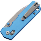 Boker Magnum Rockstub Axis Lock Blue Aluminum Folding 440 Pocket Knife M01SC711