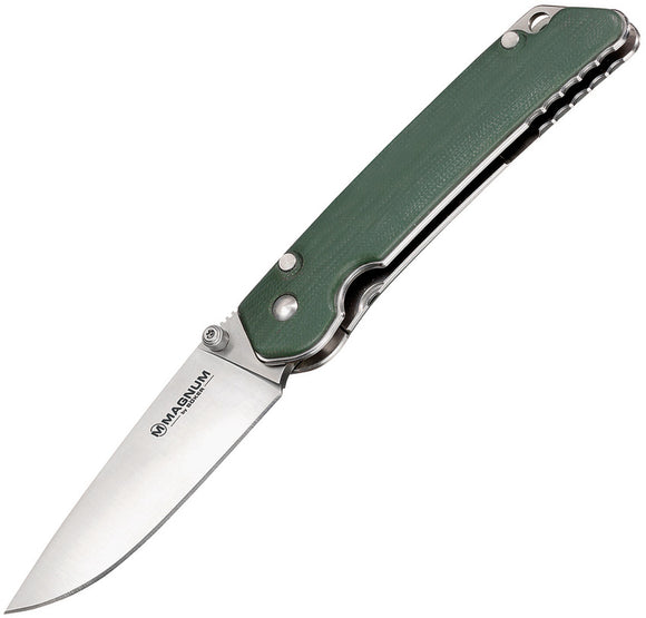 Boker Magnum Hope Stainless Folding Blade Green Handle Knife M01SC949