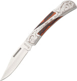 Boker Magnum Grace II Lockback Wood Handle Clip Pt Folding Pocket Knife - M01YA110