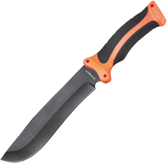 Boker FFB Orange/Black 440A Stainless Fixed Blade Knife w/ Belt Sheath 02MB204