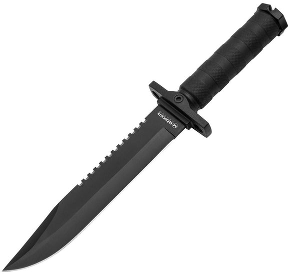 Boker Magnum John Jay Black FRN 7Cr17MoV Fixed Blade Survival Knife 02SC004