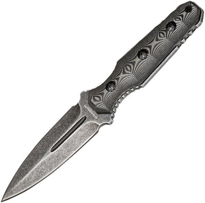 Boker Magnum Lil Grave Digger Black Micarta  Dagger Fixed Blade Knife 02SC518