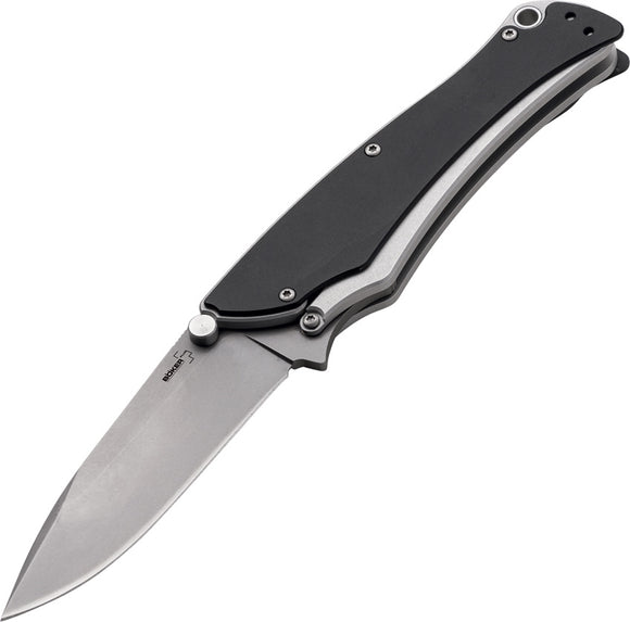 Boker Plus Griploc Linerlock AUS-8 Stainless Black Folding Knife P01BO042