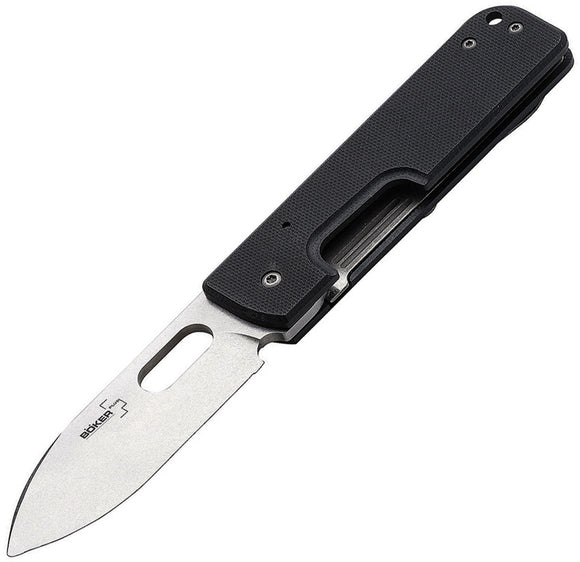 Boker Plus Lancer Linerlock Black G10 Folding 440C Stainless Knife P01BO068