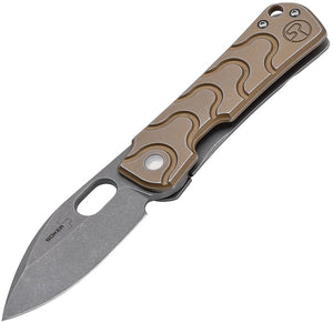 Boker Plus Gust Framelock Bronze Handle D2 Tool Steel Folding Knife P01BO082