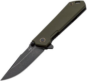 Boker Plus Kihon Framelock A/O Green G10 Handle D2 Steel Folding Knife 01BO164
