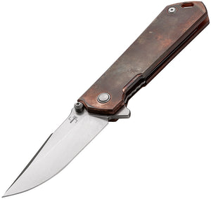 Boker Plus Kihon Linerlock A/O Copper Handle D2 Steel Folding Knife 01BO165