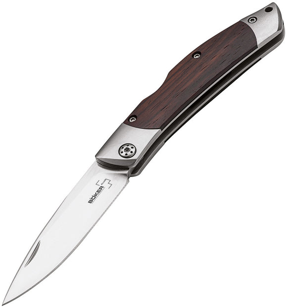 Boker Plus Caballero Lockback Cocobolo Wood Handle D2 Folding Knife 01BO239