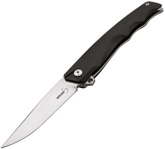 Boker Plus Shade Linerlock Black G10 Handle D2 Folding Pocket Knife 01BO240