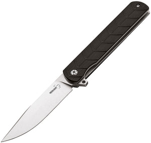 Boker Plus Legion Linerlock Black G10 Handle 9Cr13CoMoV Folding Knife 01BO242