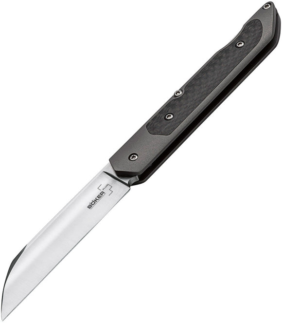 Boker Plus Genios Lockback Black Titanium Folding VG-10 Pocket Knife 01BO247
