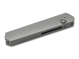 Boker Plus Kwaiken Compact Automatic Button Lock Gray Aluminum 154CM Blade 01BO253