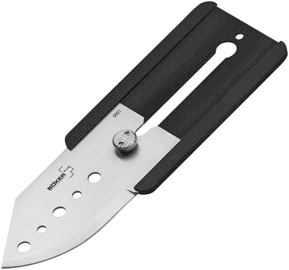 Boker Plus Slyde-R Button Lock Black Handle Knife P01BO259