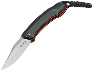 Boker Plus Frelon Lockback Black & Orange Handle Folding Knife P01BO265