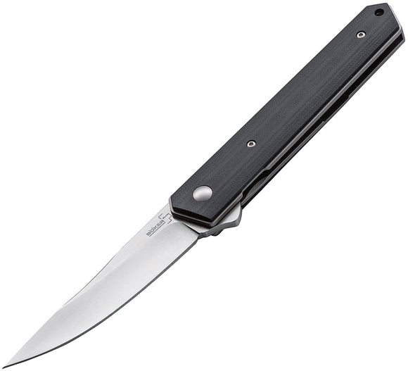 Boker Plus Kwaiken Flipper VG10 Blade Black G-10 Handle Folding Knife - P01BO286