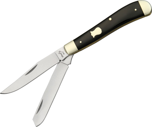 Boker Plus Mini Trapper Black Clip & Spey Blades Folding Pocket Knife P01BO294B