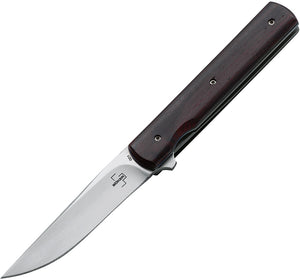Boker Plus Linear Urban Trapper Cocobolo Wood Handle VG-10 Steel Knife 01BO318
