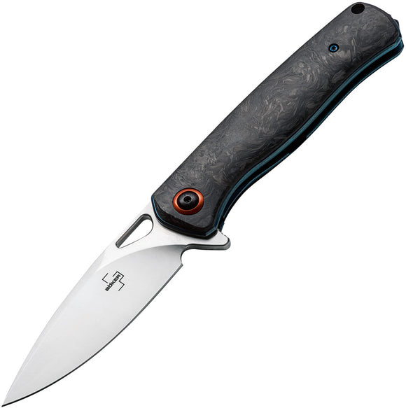 Boker Plus Nebula Linerlock  Carbon Fiber Folding D2 Steel Pocket Knife P01BO319