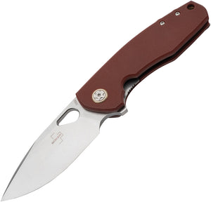 Boker Plus Little Friend Knife Linerlock Burgundy G10 Folding CPM-S35VN P01BO385