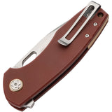 Boker Plus Little Friend Knife Linerlock Burgundy G10 Folding CPM-S35VN P01BO385