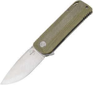 Boker Plus Baba Yaga Pocket Knife Linerlock Green Micarta Folding M390 P01BO386