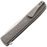 Boker Plus Urban Trapper Pocket Knife Gray Jigged Titanium Folding VG10 P01BO476