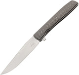 Boker Plus Urban Trapper Pocket Knife Gray Jigged Titanium Folding VG10 P01BO476