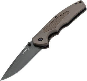 Boker Plus Gemini NGA Linerlock Coyote Brown FRN Folding VG-10 Knife P01BO501