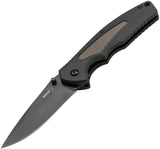 Boker Plus Gemini NGA Linerlock Coyote Brown & Black D2 Folding Knife bo505