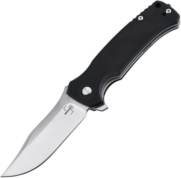 Boker Plus M.E.R.K. 1 Linerlock Black G10 Folding D2 Steel Pocket Knife P01BO552