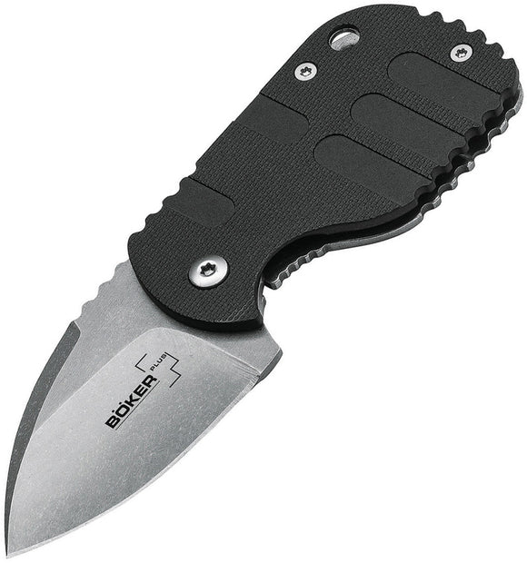 Boker Plus Subcom Friction Framelock Black G10 Handle Folding Knife P01BO610