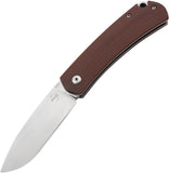 Boker Plus Boston Pocket Knife Slip Joint Burgundy G10 Folding D2 Steel P01BO618