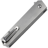 Boker Plus Kwaiken Button Lock Gray Titanium Folding CPM-S35VN Pocket Knife P01BO619