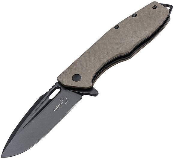 Boker Plus Caracal Brown Tactical Linerlock Folding Knife p01bo759
