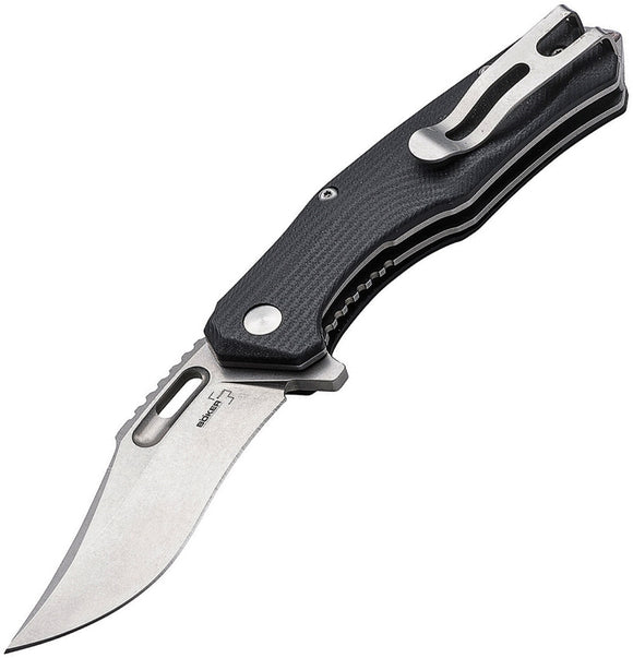 Boker Plus Defender Black Linerlock Folding Knife p01bo763