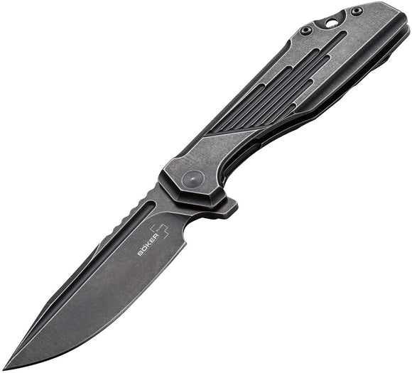 Boker Plus Lateralus Blackwash Jason Stout Folding D2 Tool Steel Knife P01BO767