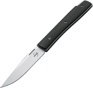 Boker Plus Petie Urban Trapper Lockback Black G10 Handle VG-10 Knife 01BO788