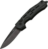 Boker Plus Thunder Storm Aus-8 Aluminum Button Lock Black Folding Knife bo795n