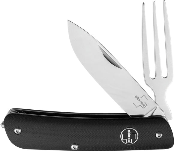 Boker Plus Tech Tool Fork Slip Joint Black Folding 12C27 Pocket Knife P01BO817