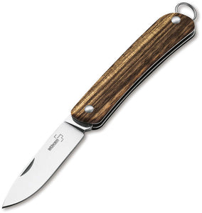 Boker Plus Mini Tech Tool 1 Brown Zebra Wood Folding Pocket Knife 01BO876