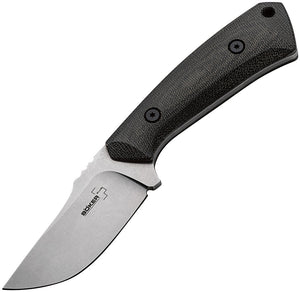 Boker Plus Spark Black Micarta 440C Fixed Blade Knife w/ Kydex Sheath 02BO010