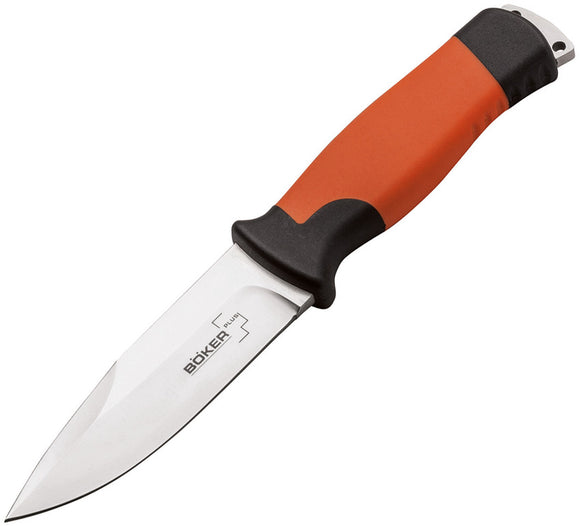 Boker Plus Outdoorsman XL Black & Orange Sandvik Fixed Blade Knife P02BO014