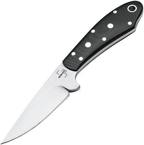 Boker Backdrop Black G10 D2 Steel Fixed Blade Knife w/ Belt Sheath 02BO028